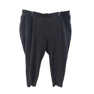 Philosophy Women's Knit Pants Pull On Tappered Leg Strech Gray Size 3X